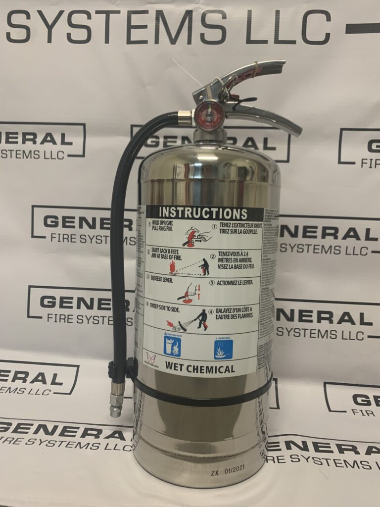 NEW 6 Liter K Class Fire Extinguisher General Fire Systems LLC